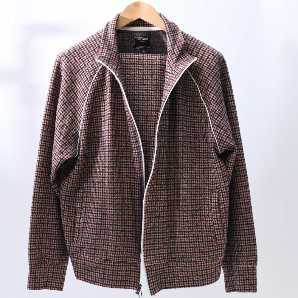 Todd Snyder's Wool Houndstooth track Suit